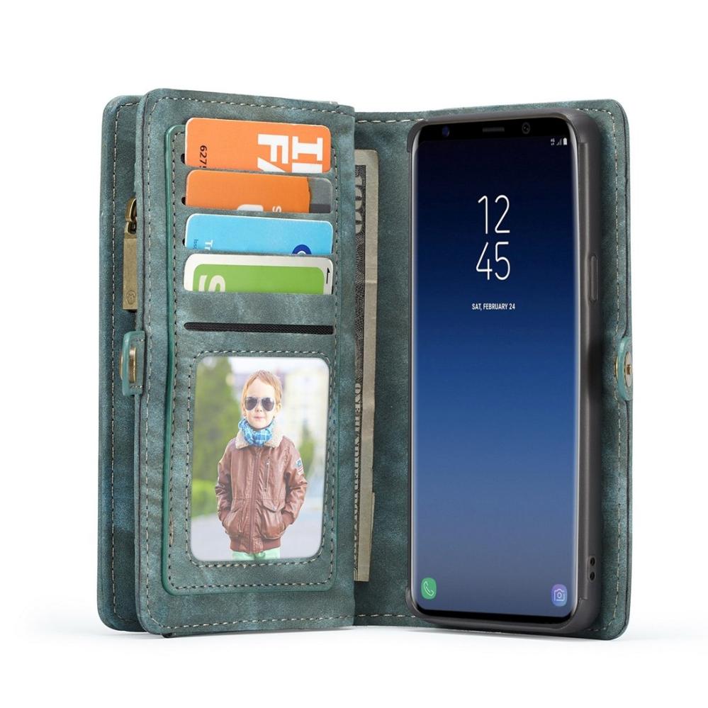 CaseMe Plånboksfodral med magnetskal för Galaxy S9 Grön