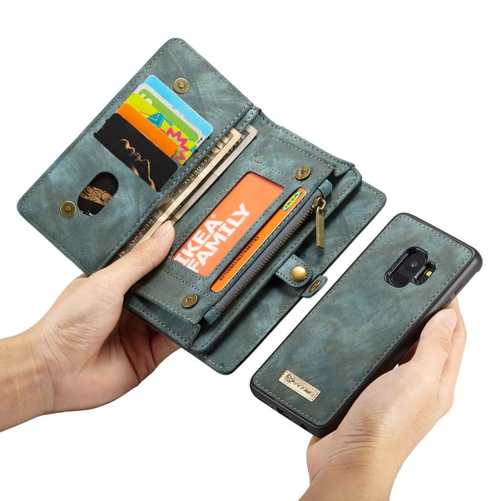 CaseMe Plånboksfodral med magnetskal för Galaxy S9 Grön