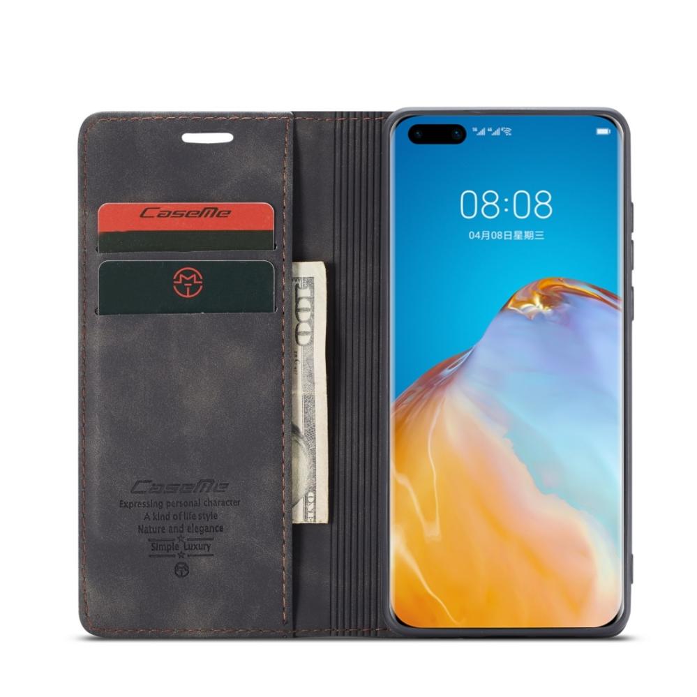 CaseMe Plånboksfodral för Huawei P40 Pro Svart