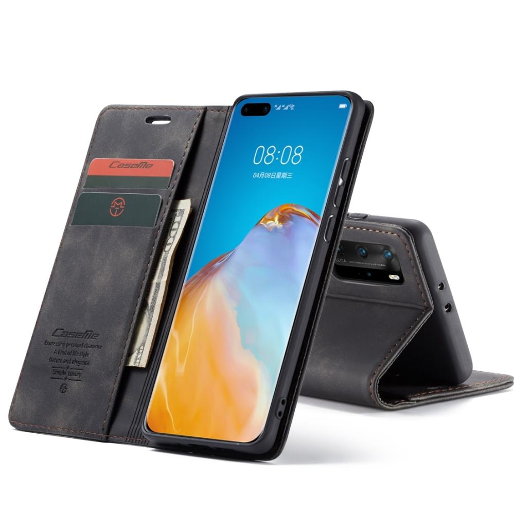 CaseMe Plånboksfodral för Huawei P40 Pro Svart