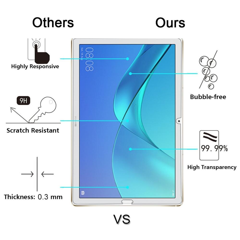 Skärmskydd för Huawei Tab M5 10.8- Av härdat glas 9H