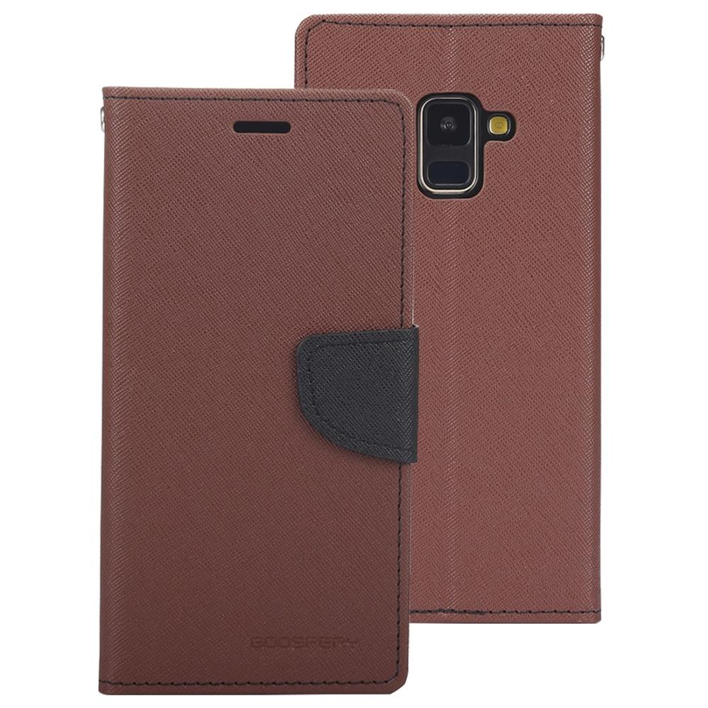 GOOSPERY För Galaxy A8 Plus (2018) - Plånboksfodral med kortplatser av PU-läder