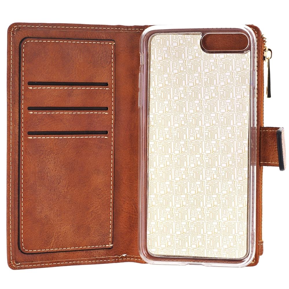 Plånboksfodral för iPhone 7/ 8 - Retrostyle med magnetskal PU-läder