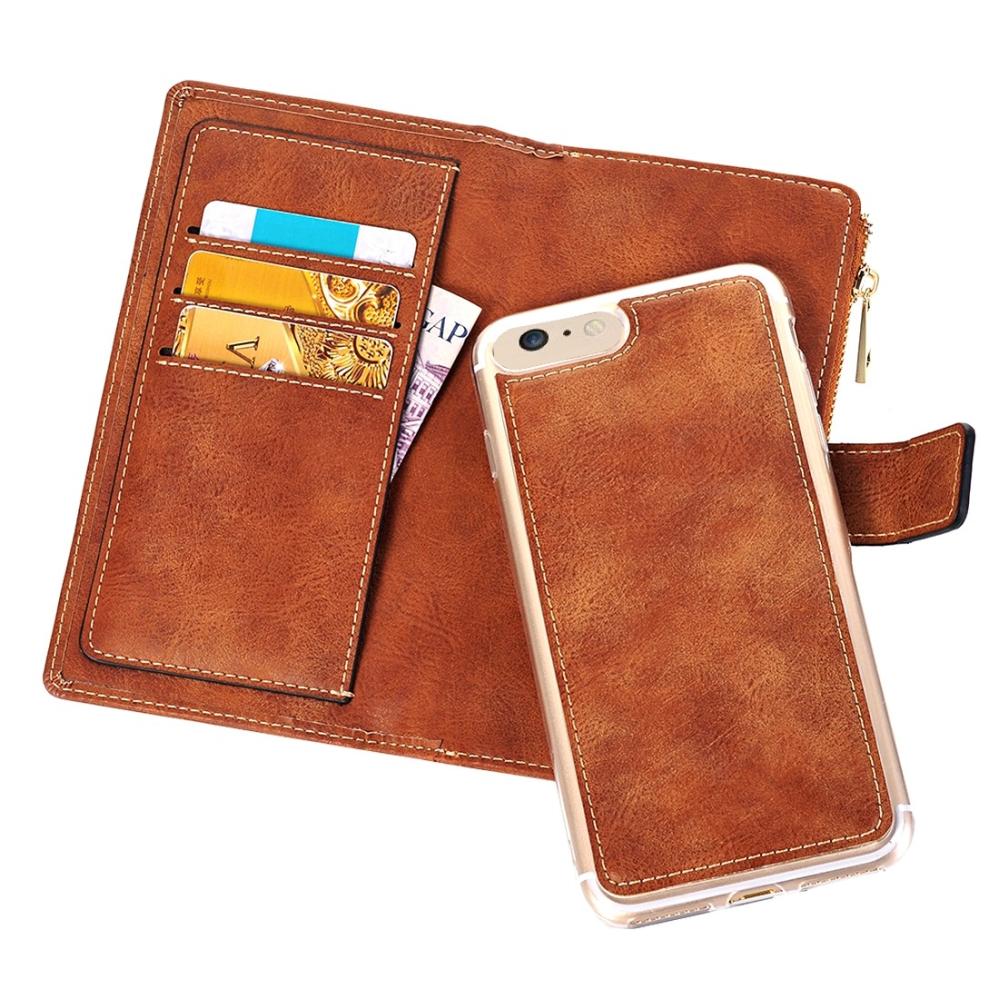 Plånboksfodral för iPhone 7/ 8 - Retrostyle med magnetskal PU-läder