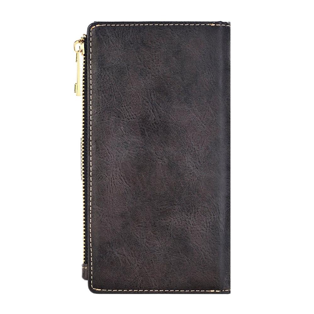 Plånboksfodral för iPhone 7Plus/ 8Plus Svart - Retro med magnetskal PU-läder