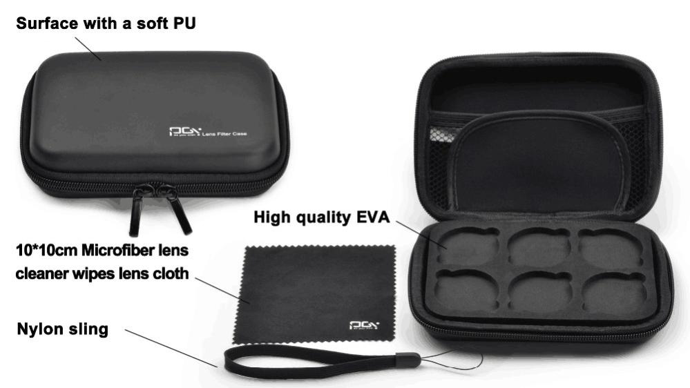  PGYTECH Filter-Kit (5 i 1) ND4, ND8, ND16, CPL, UV för DJI Inspire 1 / Osmo X3