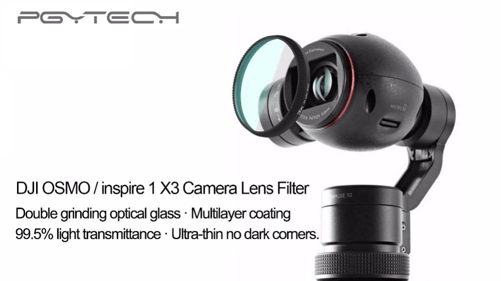  PGYTECH Filter-Kit (5 i 1) ND4, ND8, ND16, CPL, UV för DJI Inspire 1 / Osmo X3