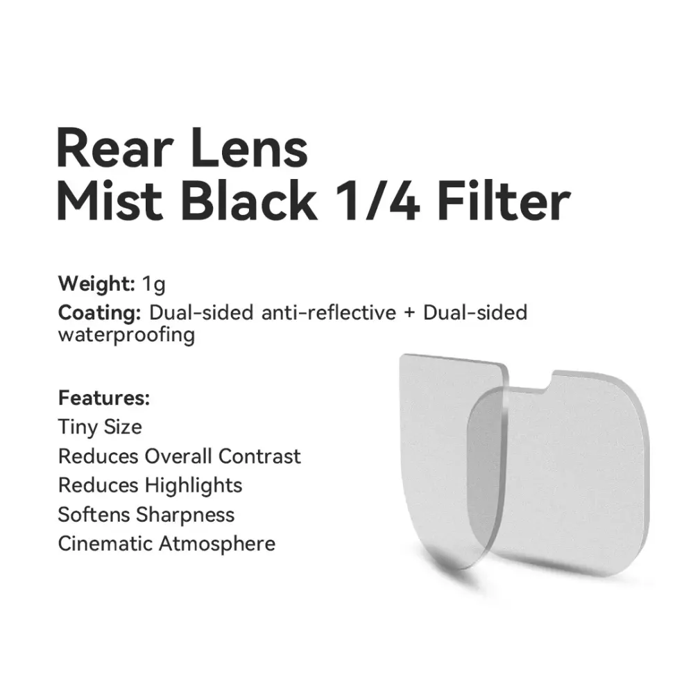  Haida Rear Lens Mist Black 1/4 Filter för Sony E, Leica L och Nikon Z från Kamda – snabb leverans och trygg e-handel