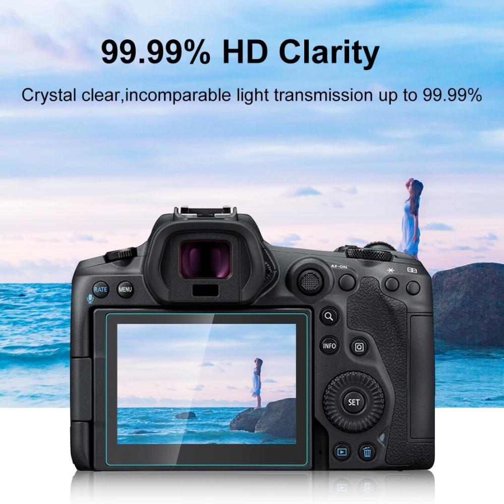 Puluz Skärmskydd för Canon EOS R5/R5C av härdat glas 9H