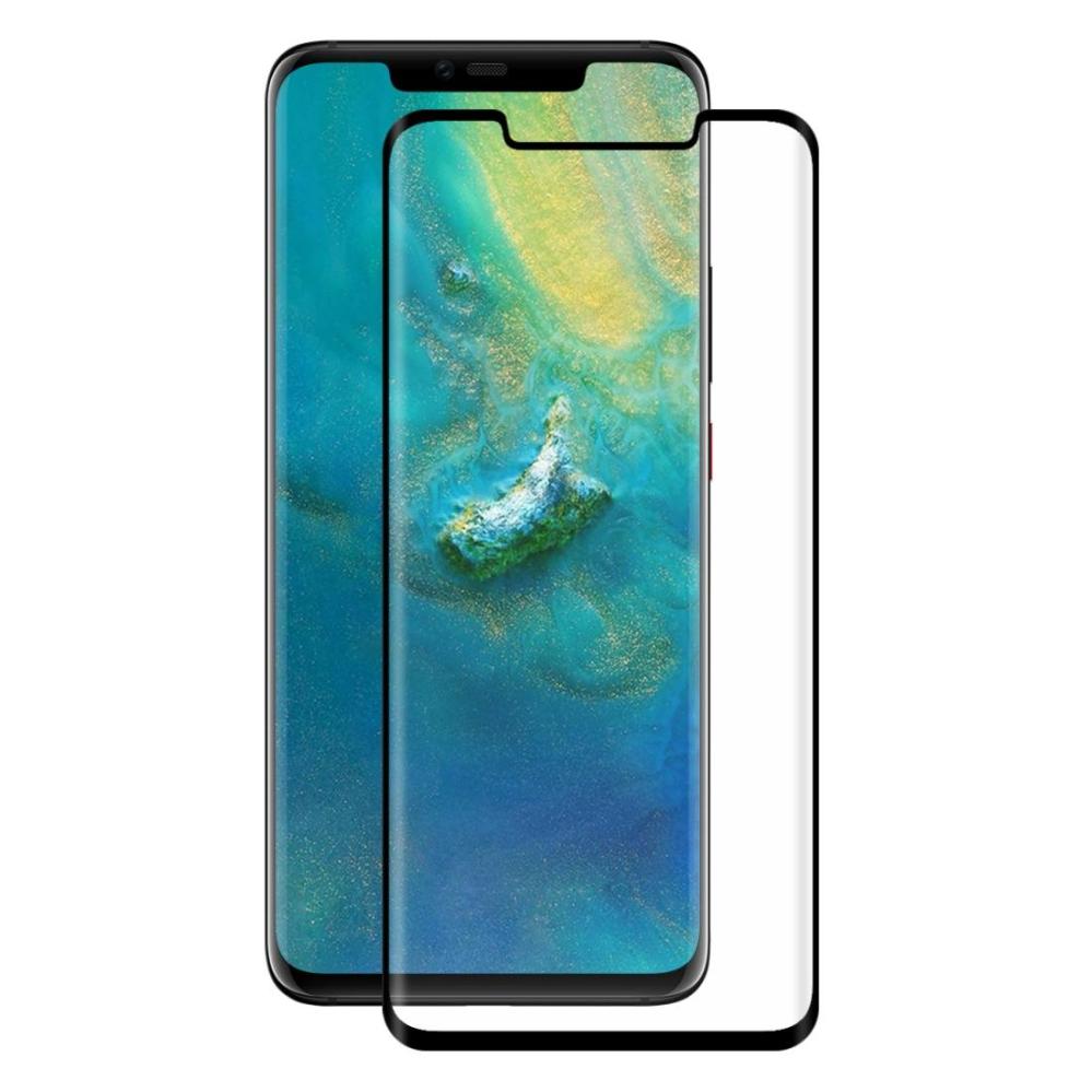 Skärmskydd med Svart ram för Huawei Mate 20 Pro av härdat glas
