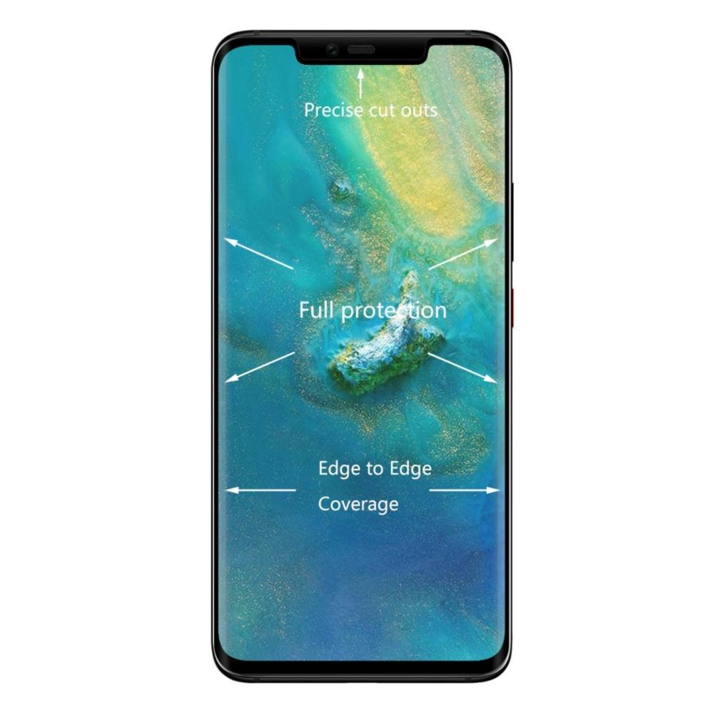 Skärmskydd med Svart ram för Huawei Mate 20 Pro av härdat glas
