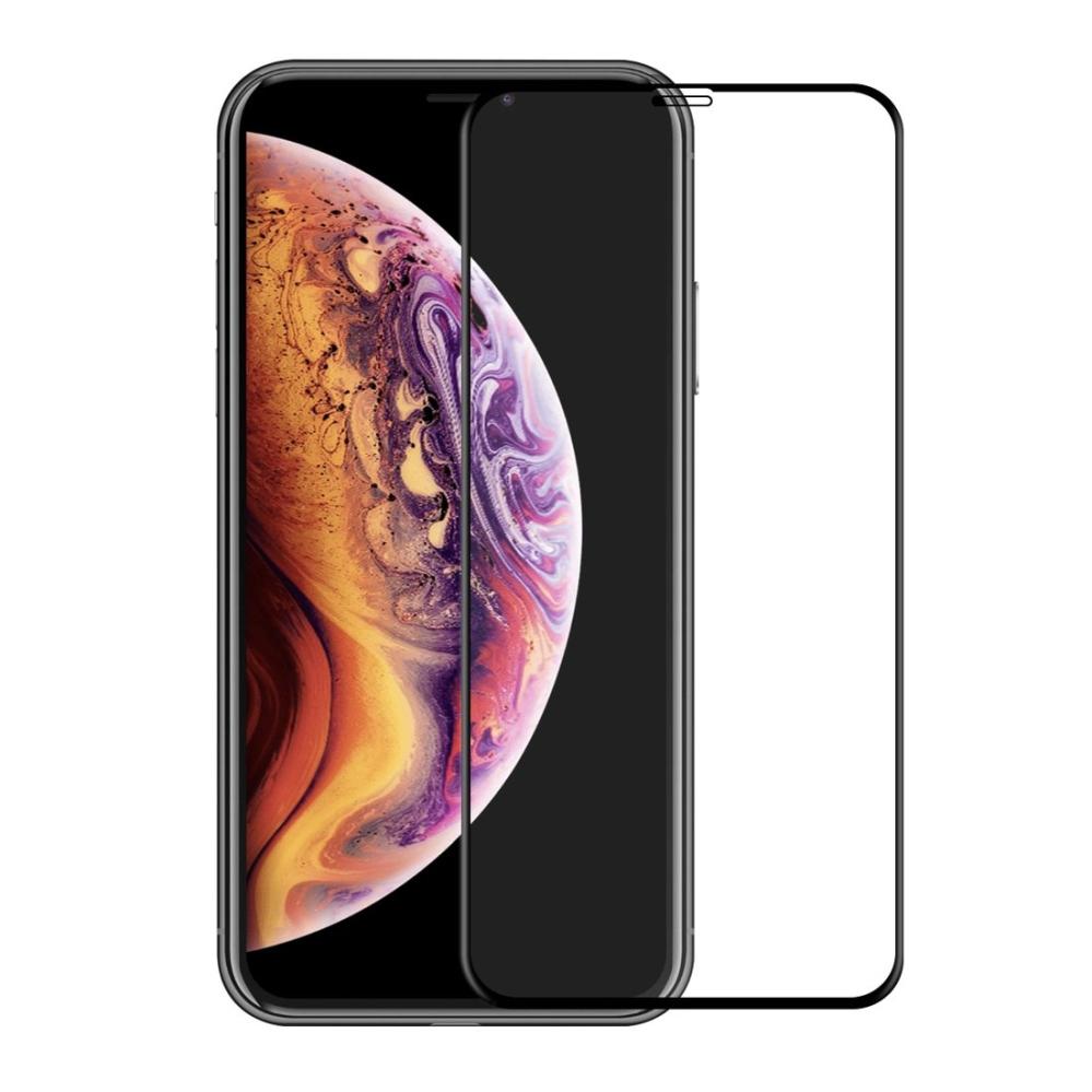 Enkay Skärmskydd för iPhone X/Xs - Av härdat glas 9H svart ram