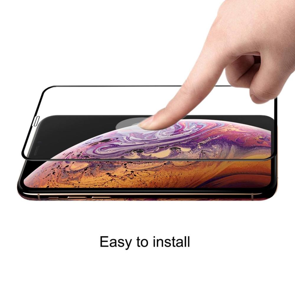 Enkay Skärmskydd för iPhone X/Xs - Av härdat glas 9H svart ram