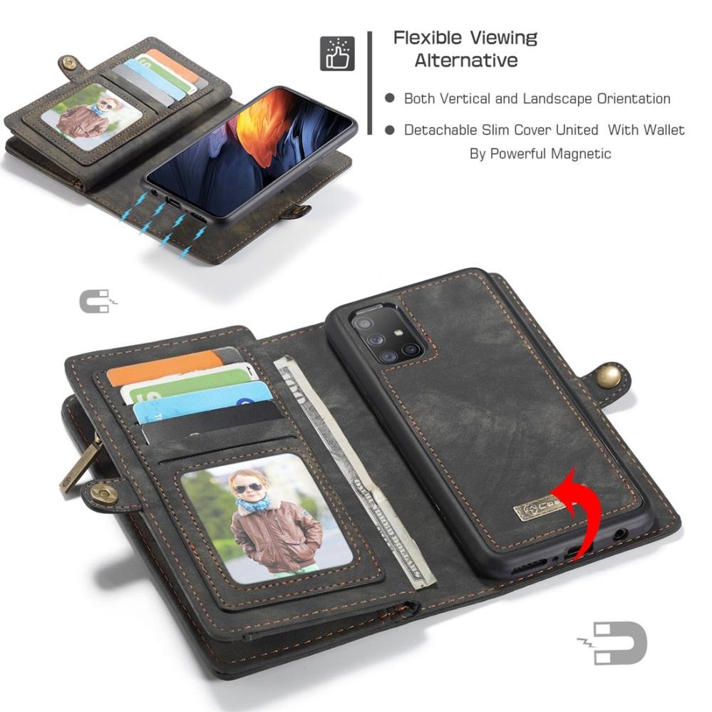 CaseMe Plånboksfodral med magnetskal för Samsung Galaxy A71 4G
