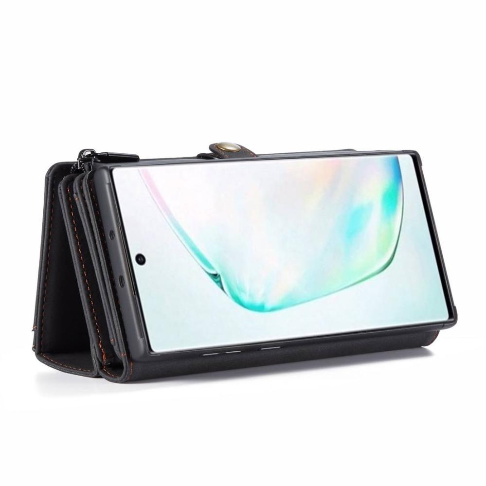 CaseMe Plånboksfodral med magnetskal för Samsung Galaxy Note 10 Svart