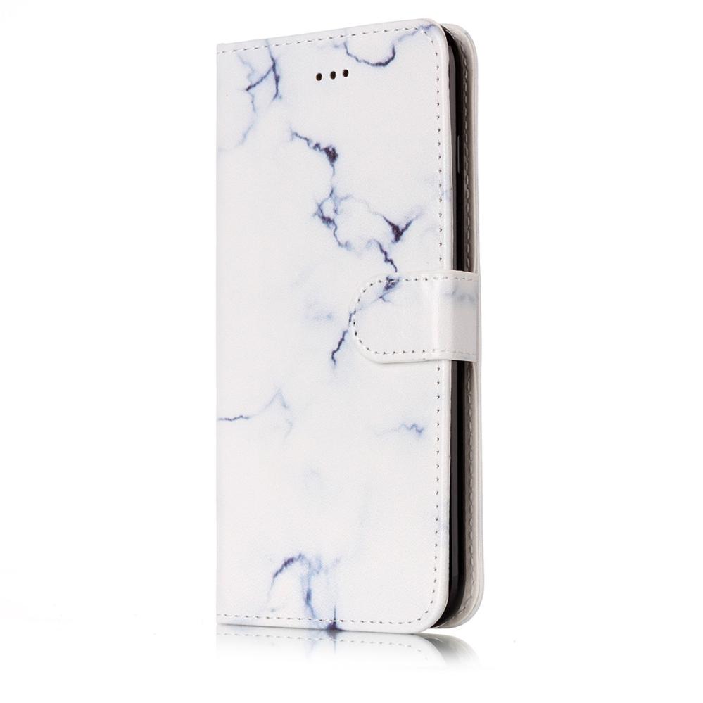 Plånboksfodral för iPhone 7 Plus & 8 Plus - Marmor Vit