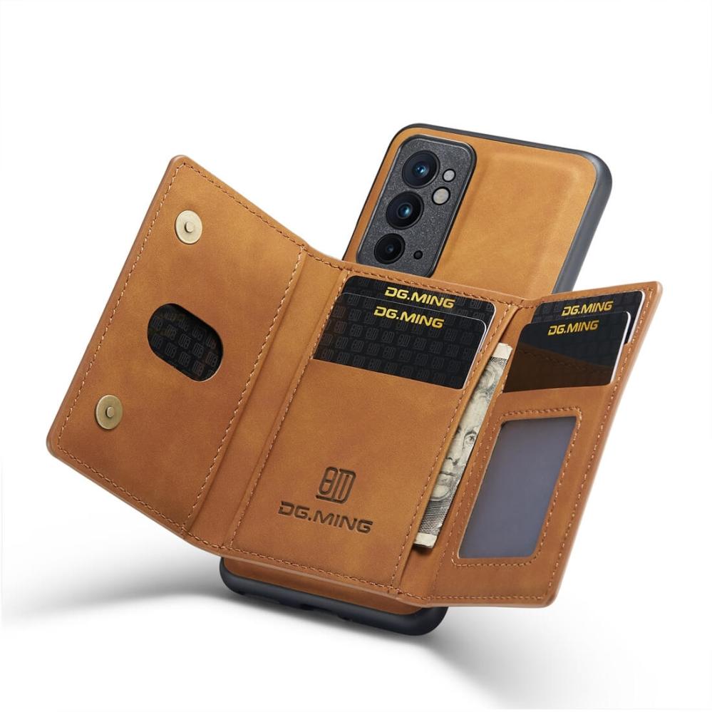 DG.MING 2 i 1 Vikbar plånbok & magnetiskt skal för OnePlus 9RT 5G
