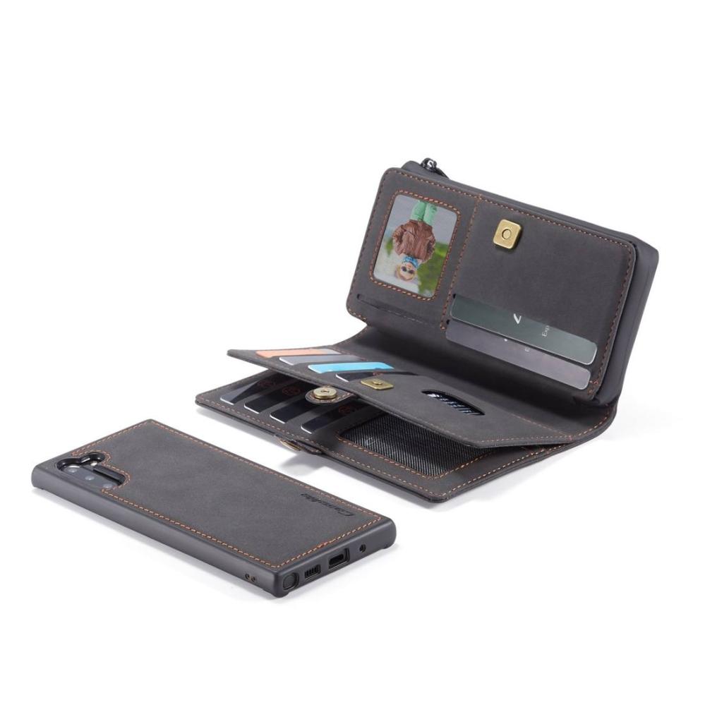 CaseMe Plånboksfodral med magnetskal för Samsung Galaxy Note 10 Svart