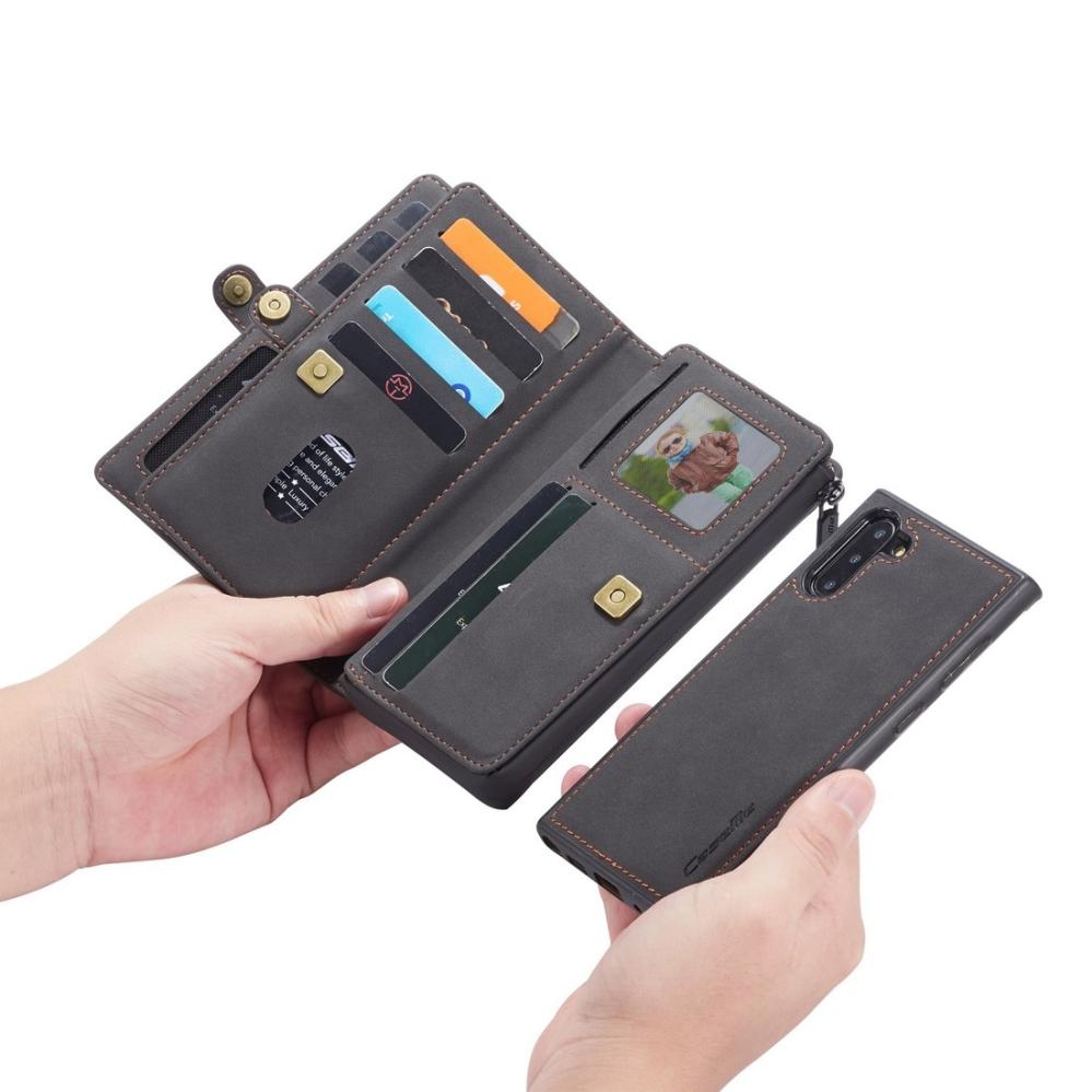 CaseMe Plånboksfodral med magnetskal för Samsung Galaxy Note 10 Svart