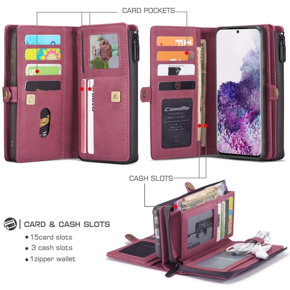 CaseMe Plånboksfodral med magnetskal för Samsung Galaxy S20 Plus