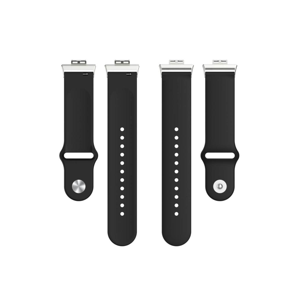Silikonarmband Svart för 18mm Watch/Huawei Watch Fit med stiftspänne