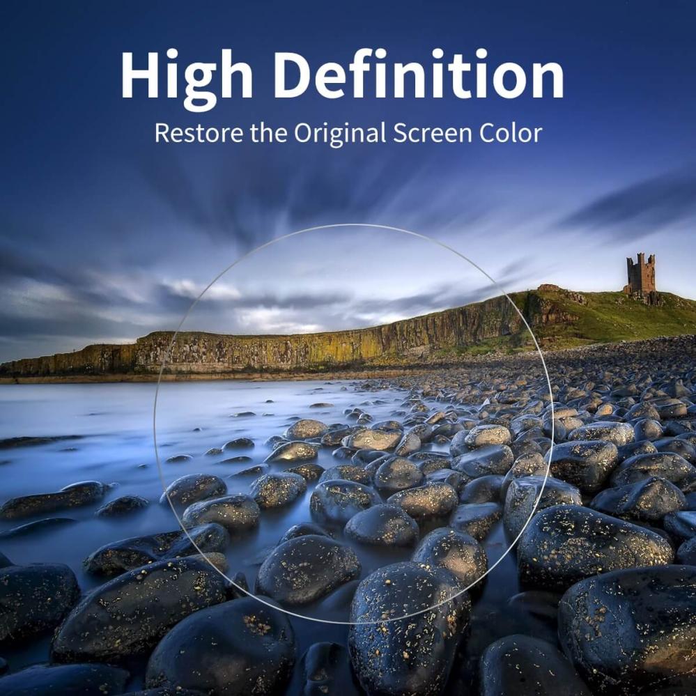 3-i-1 Displayskydd 9H 2.5D härdat glas för DJI Action 2 - Enkay
