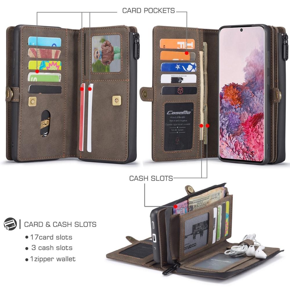 CaseMe Plånboksfodral med magnetskal för Samsung Galaxy S20 Ultra