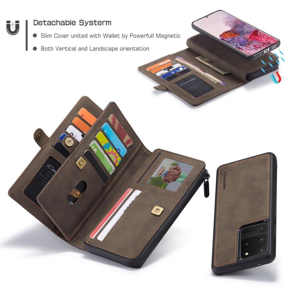 CaseMe Plånboksfodral med magnetskal för Samsung Galaxy S20 Ultra