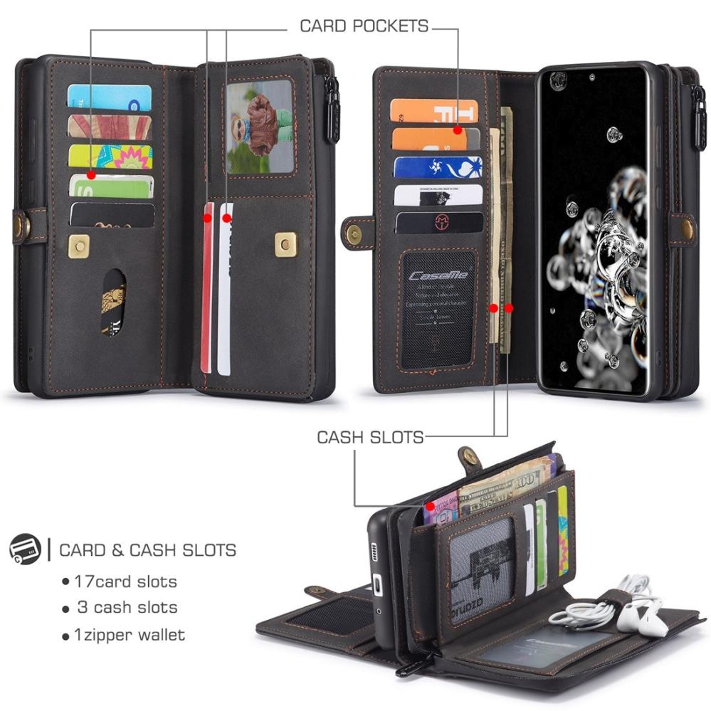 CaseMe Plånboksfodral med magnetskal för Samsung Galaxy S20 Ultra