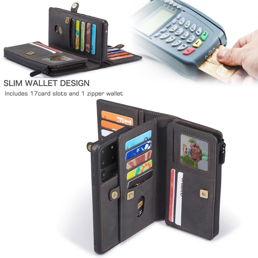 CaseMe Plånboksfodral med magnetskal för Samsung Galaxy S20 Ultra