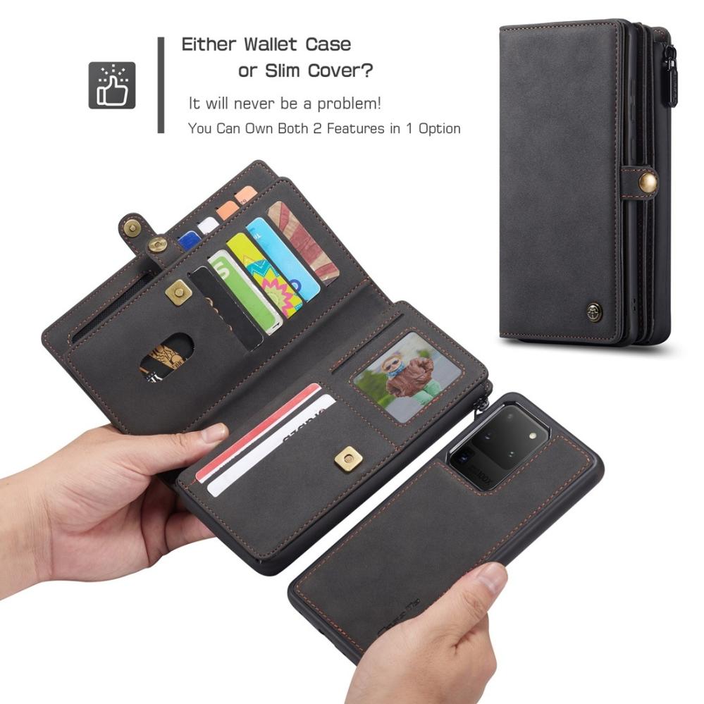 CaseMe Plånboksfodral med magnetskal för Samsung Galaxy S20 Ultra