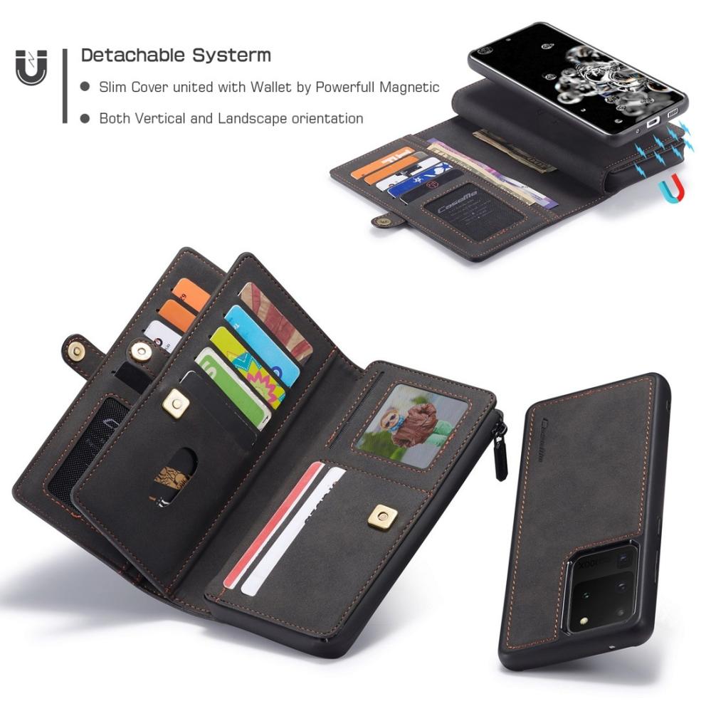 CaseMe Plånboksfodral med magnetskal för Samsung Galaxy S20 Ultra