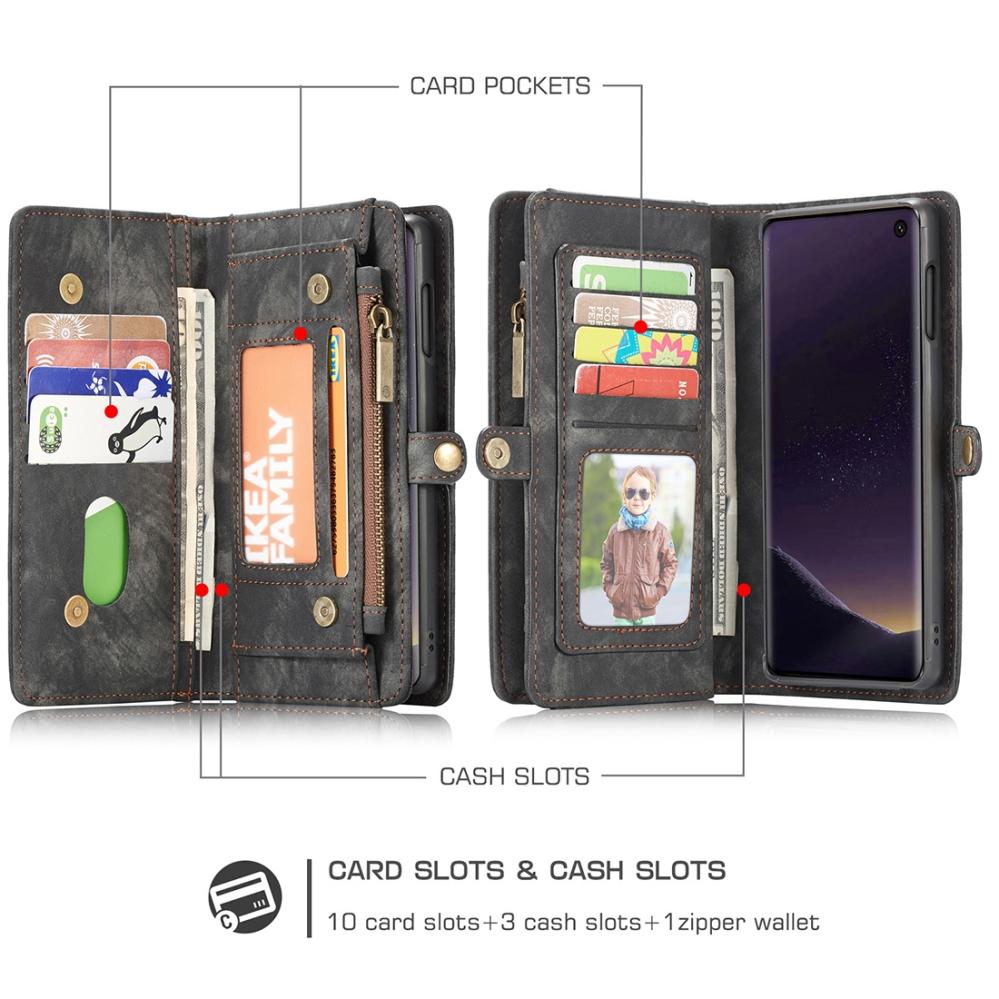 CaseMe Plånboksfodral med magnetskal för Galaxy S10e