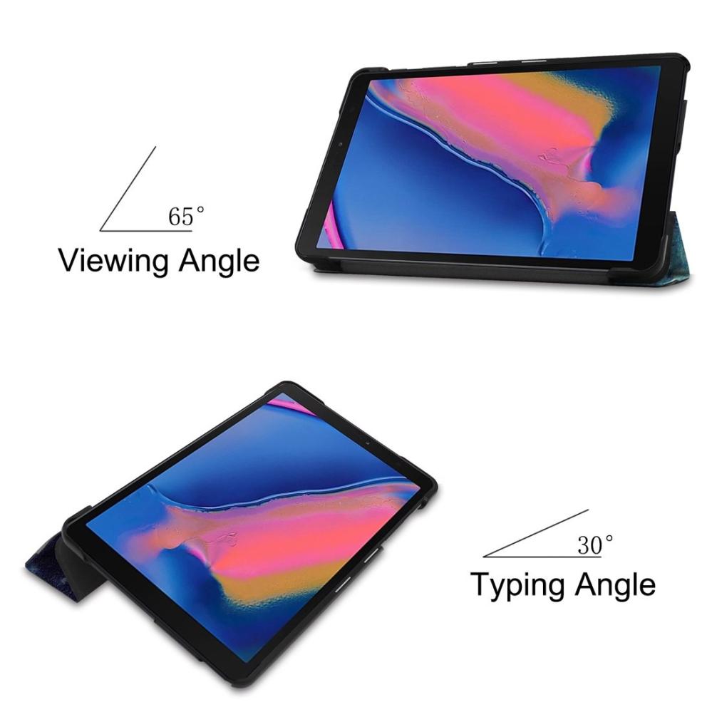 Fodral för Galaxy Tab A 8.0 (2019) P205 / P200 med rymdmönster