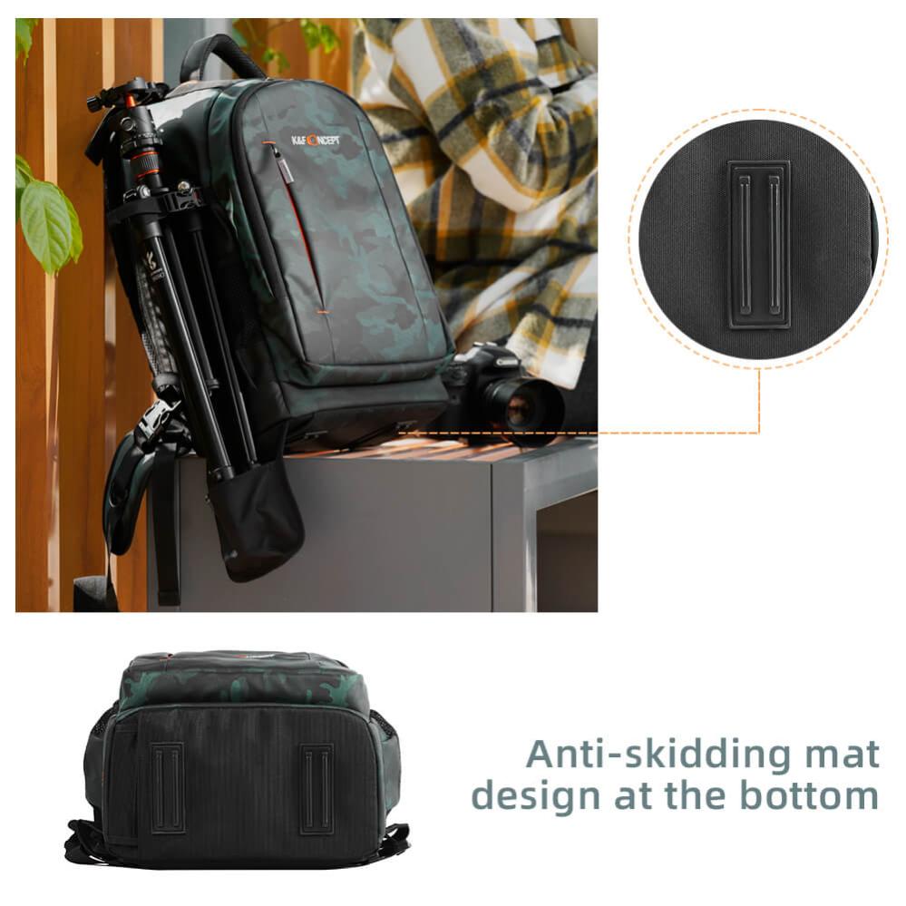K&F Concept Kameraryggsäck med stor kameraförvaring IPX4