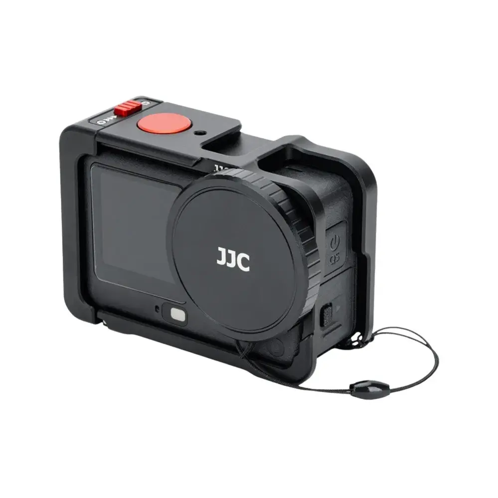  JJC LRR-OA6K2 linsskyddsring i silikon och objektivlock för DJI Osmo Action 6 från Kamda – snabb leverans och trygg e-handel