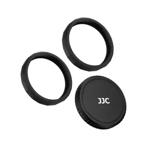  JJC LRR-OA6K2 linsskyddsring i silikon och objektivlock f&ouml;r DJI Osmo Action 6 fr&aring;n Kamda &ndash; snabb leverans och trygg e-handel