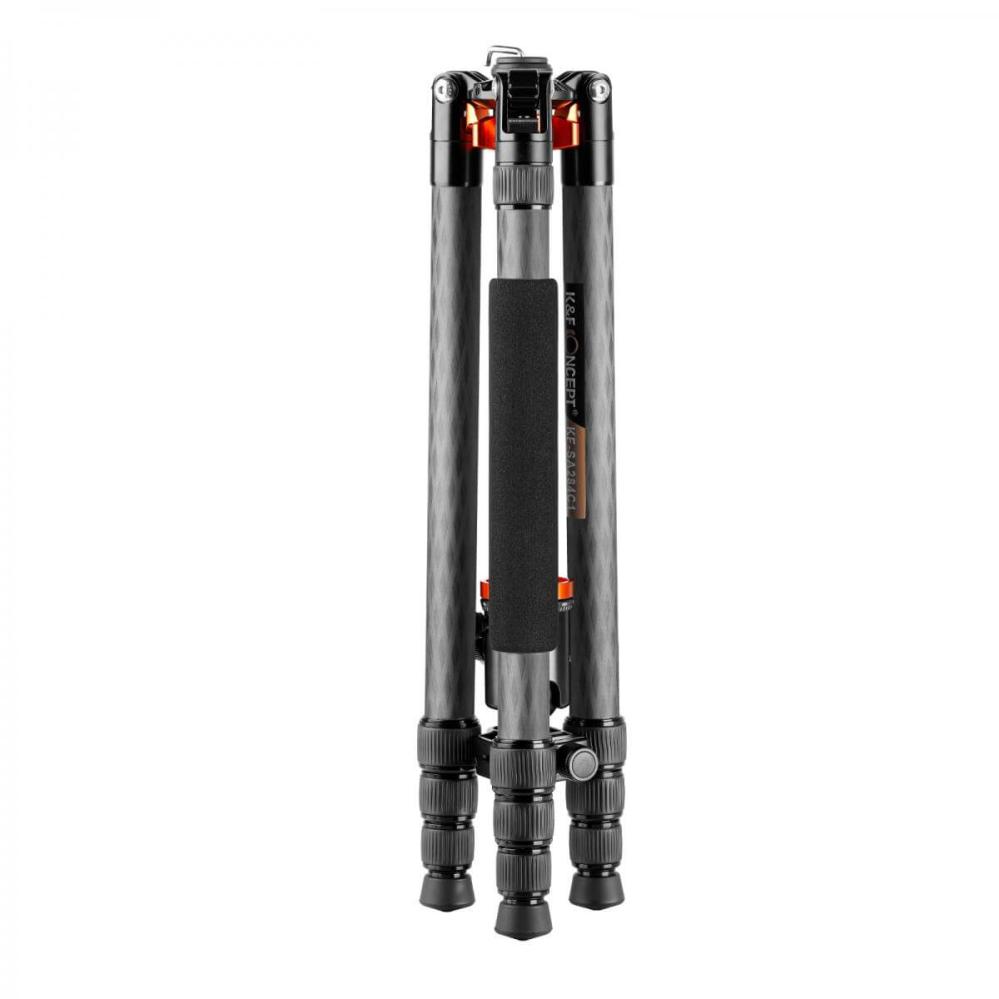 K&F Concept Kamerastativ kolfiber med Panorama kulled 164cm