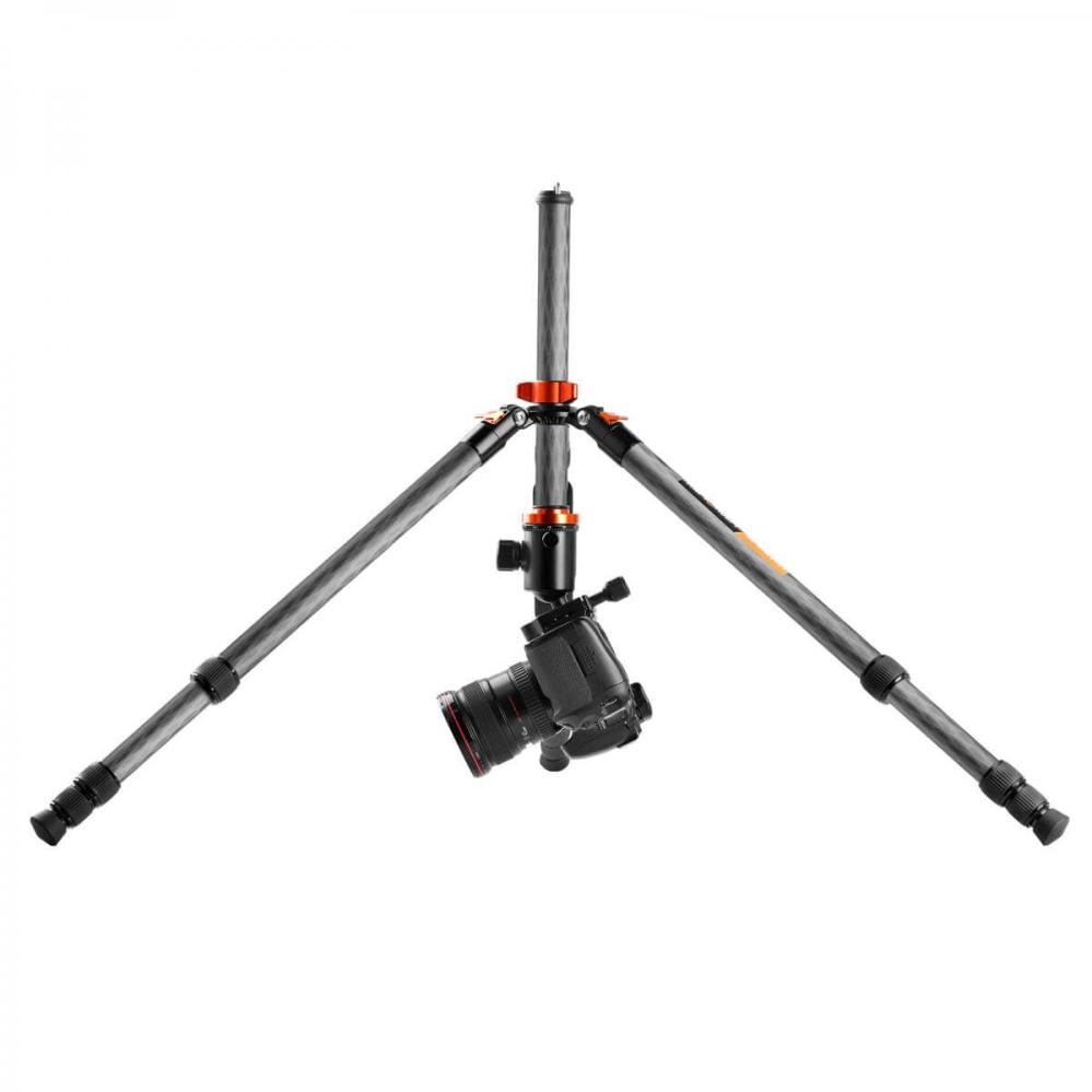 K&F Concept Kamerastativ kolfiber med Panorama kulled 164cm