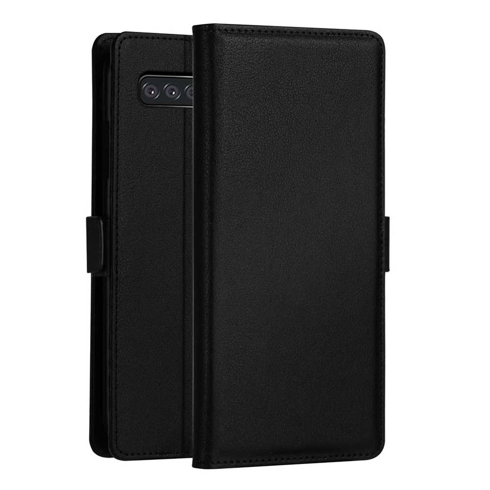 Plånboksfodral för Galaxy S10 plus med kortplats PU-läder Svart - DZGOGO