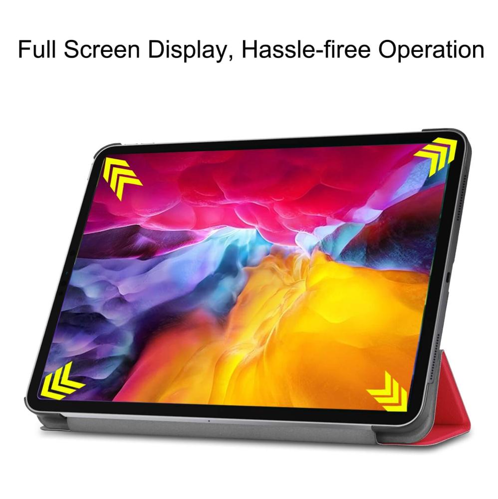 Fodral för iPad Pro 11 2018/2020/2021 med Sleep/ Wake-up funktion Röd