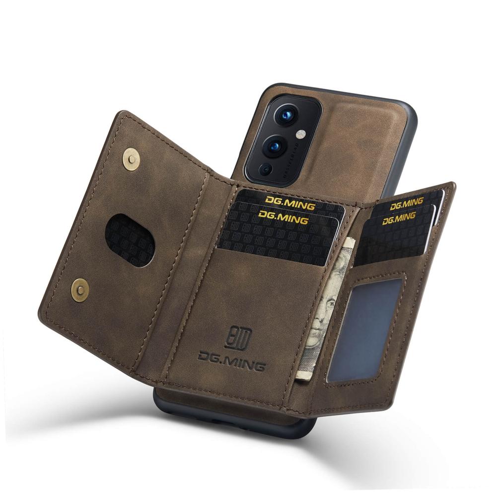 DG.MING 2 i 1 Vikbar plånbok & magnetiskt skal för Oneplus 9