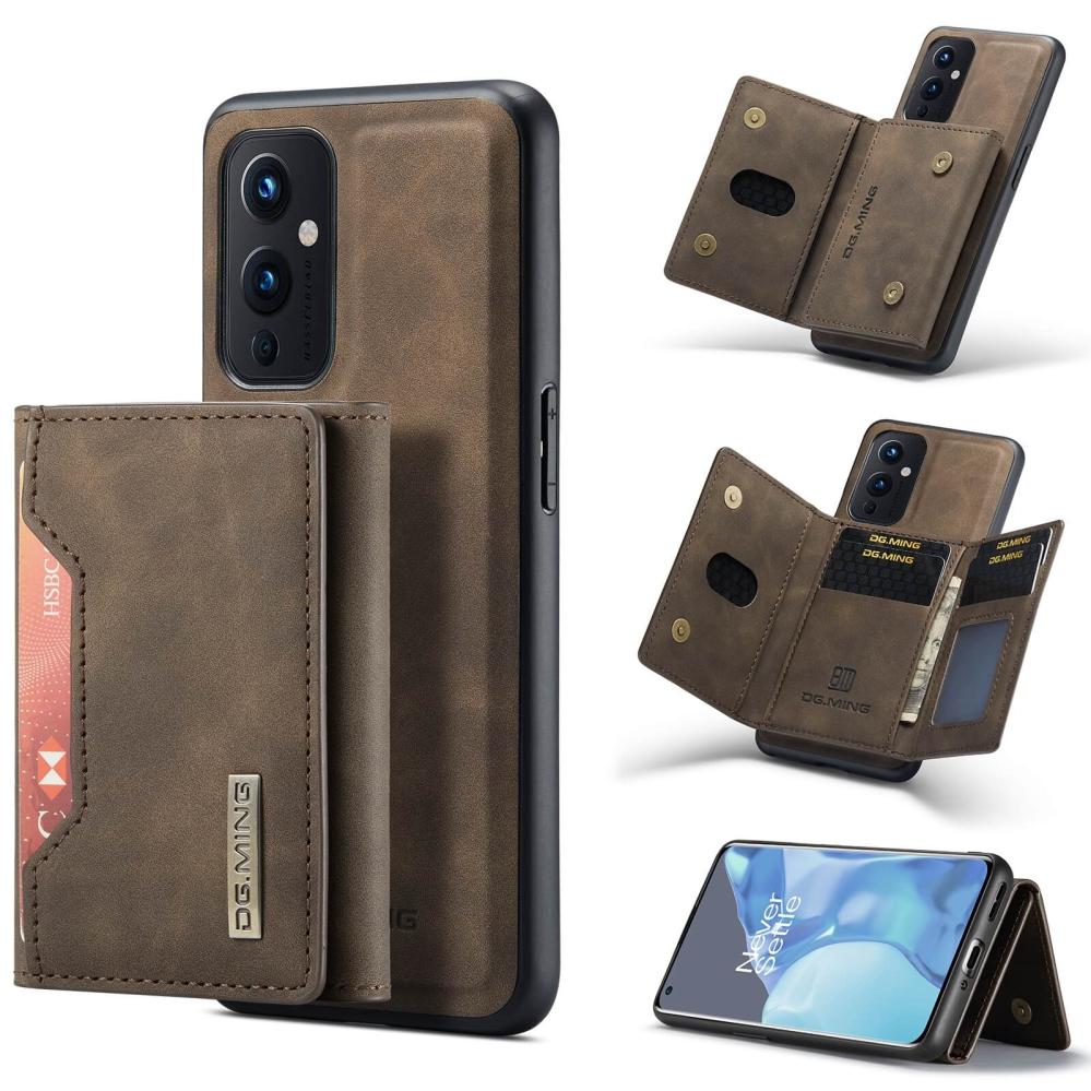 DG.MING 2 i 1 Vikbar plånbok & magnetiskt skal för Oneplus 9