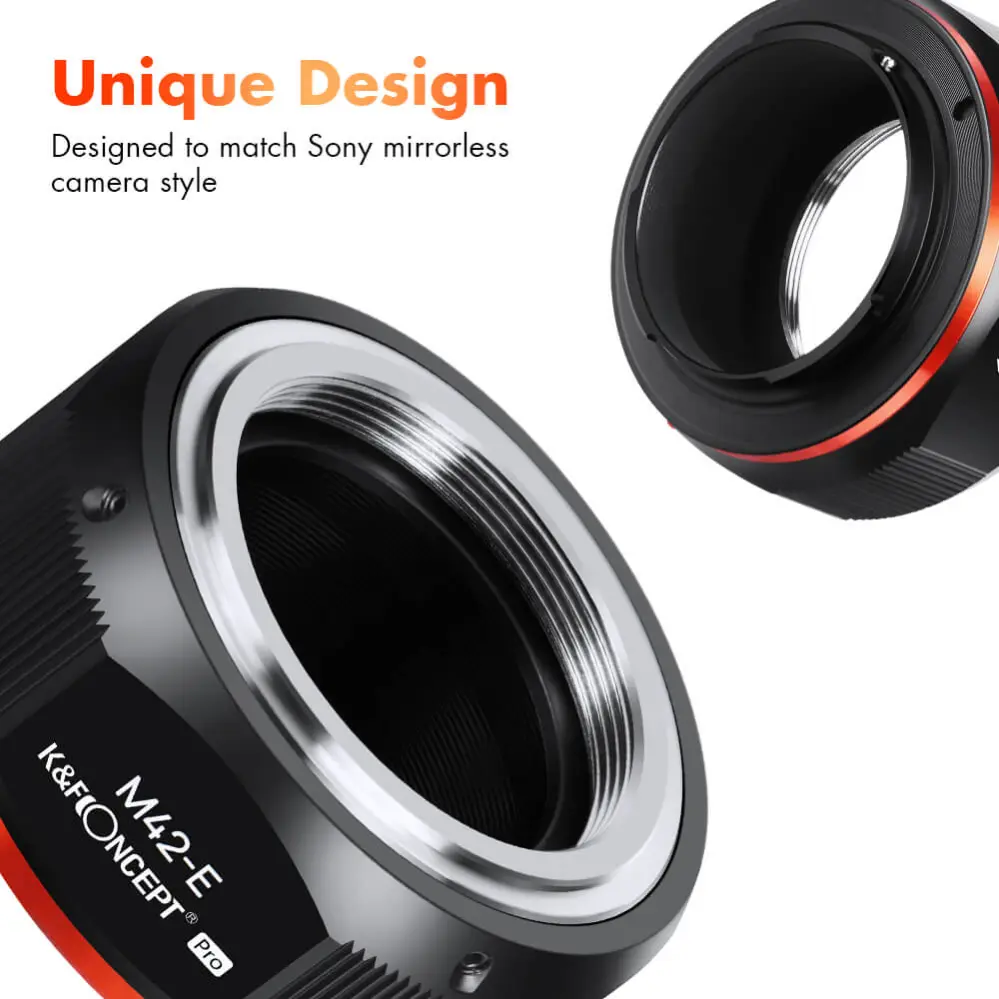  K&F Concept Objektivadapter Pro till M42 objektiv för Sony E kamerahus