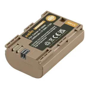  Jupio kamerabatteri 2400mAh för Canon LP-E6NH USB-C input