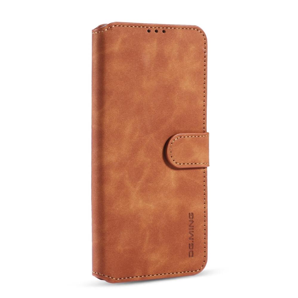 DG.MING Plånboksfodral för Xiaomi Redmi 9 Brun