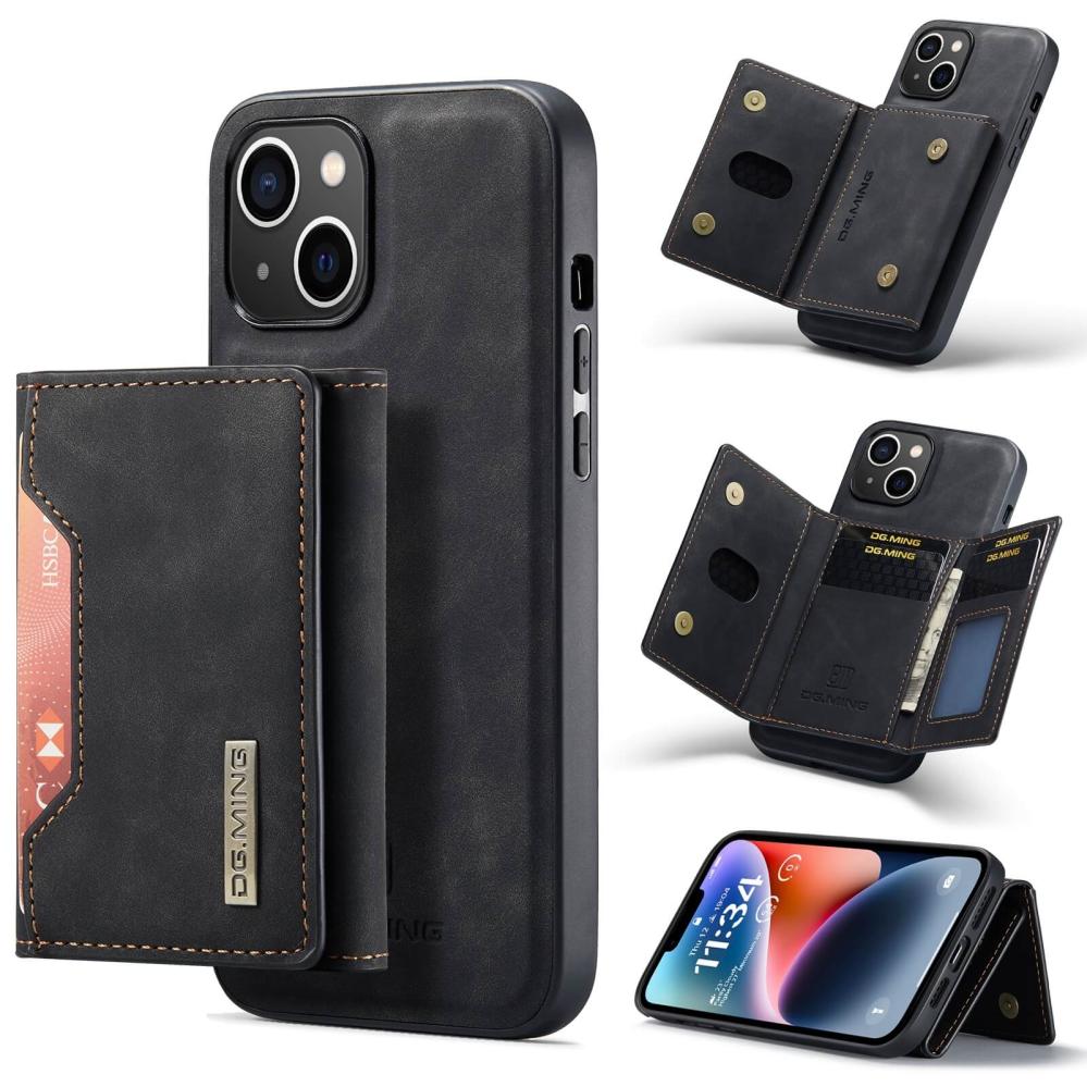 DG.MING 2 i 1 Vikbar plånbok & magnetiskt skal för iPhone 14