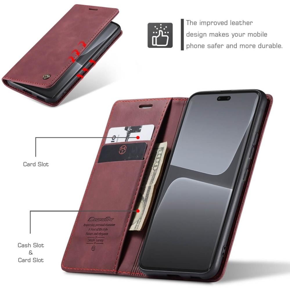 CaseMe Plånboksfodral med kortplats för Xiaomi 13 Lite