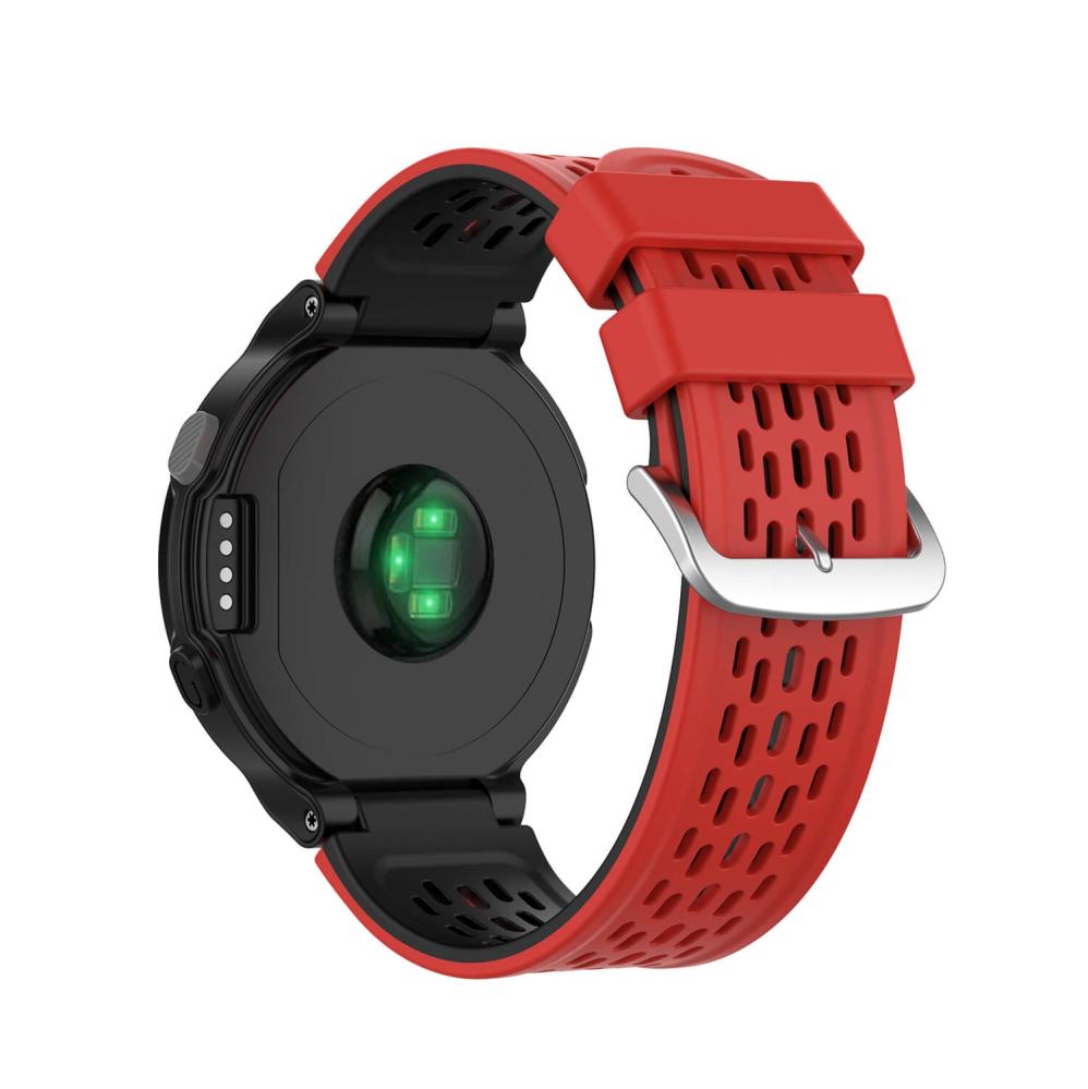 Silikonarmband Röd & Svart för Garmin Approach S2/S4
