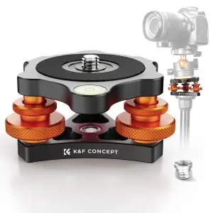  K&F Concept LP-48 nivelleringsbas f&ouml;r stativ &plusmn;5&deg; &ndash; 15 kg fr&aring;n Kamda &ndash; snabb leverans och trygg e-handel